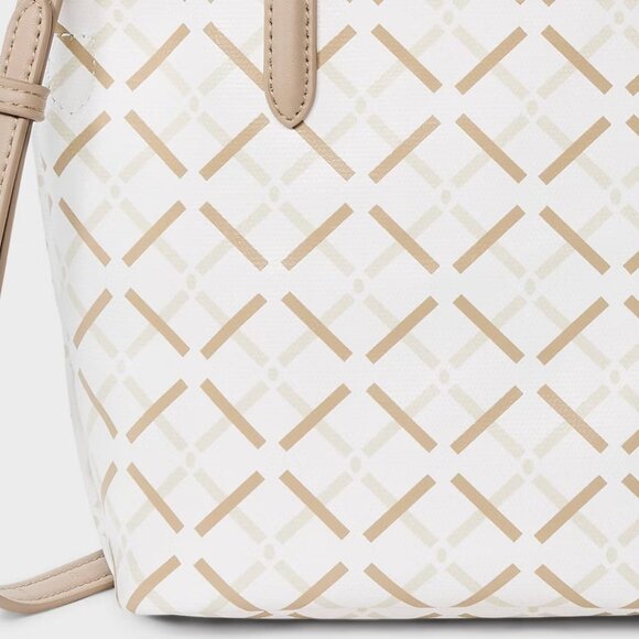 Mini Tote Bag – A New Day White Coated Canvas Purse - NWT - Picture 4 of 5